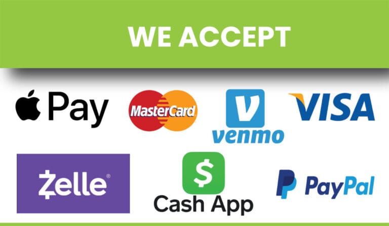 We Accept Payments